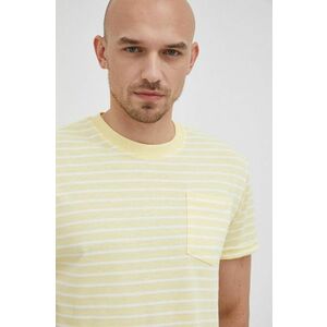 Tričko Pepe Jeans Adone pánske, žltá farba, vzorované vyobraziť