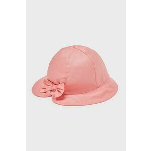 Detský klobúk Mayoral ružová farba biela, bavlnený vyobraziť