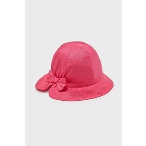 Detský klobúk Mayoral ružová farba biela, bavlnený vyobraziť