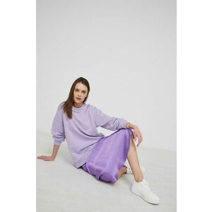 Bavlnená mikina Answear Lab dámska, fialová farba, jednofarebná vyobraziť