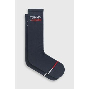 Ponožky Tommy Jeans tmavomodrá farba vyobraziť
