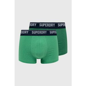 Boxerky Superdry pánske, zelená farba vyobraziť