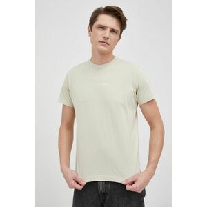 Bavlnené tričko Pepe Jeans Andreas béžová farba, s potlačou vyobraziť