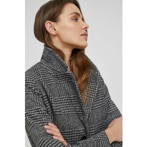 Kabát Answear Lab dámsky, šedá farba, prechodný, vyobraziť