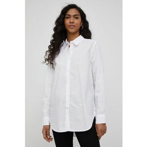Bavlnená košeľa Pepe Jeans Holly dámska, biela farba, regular, s klasickým golierom vyobraziť