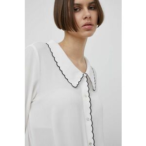 Košeľa Only dámska, biela farba, regular, s klasickým golierom vyobraziť