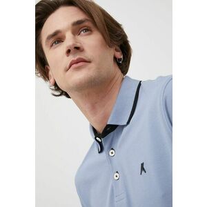 Bavlnené polo tričko Produkt by Jack & Jones fialová farba, jednofarebný vyobraziť