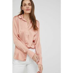 Košeľa Answear Lab dámska, ružová farba, regular, s klasickým golierom vyobraziť