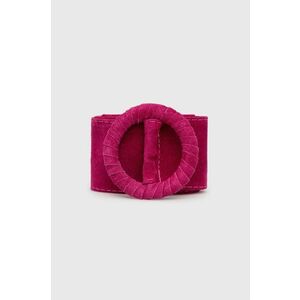 Semišový opasok Answear Lab dámsky, ružová farba vyobraziť