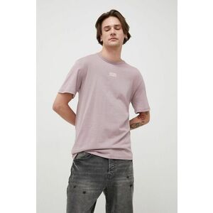 Bavlnené tričko Jack & Jones fialová farba, s potlačou vyobraziť