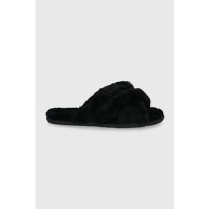 Vlnené papuče UGG 1123572.BLK-BLK, čierna farba vyobraziť