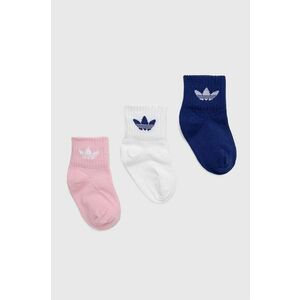 Detské ponožky adidas Originals HC9596 ružová farba vyobraziť