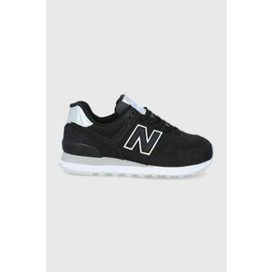 Topánky New Balance Wl574ho2 čierna farba, vyobraziť
