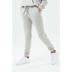 Nohavice Hype dámske, šedá farba, jednofarebné vyobraziť