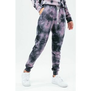 Nohavice Hype dámske, fialová farba, vzorované vyobraziť