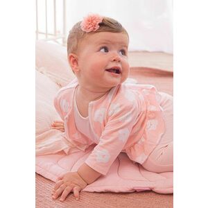 Detská čelenka a sponka na vlasy Mayoral Newborn ružová farba vyobraziť