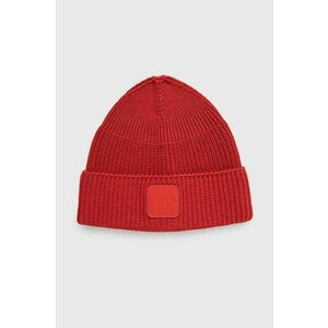 Bavlnená čiapka C.P. Company červená farba, bavlnená vyobraziť
