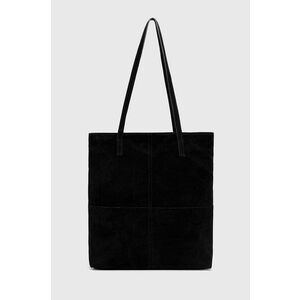 Semišová kabelka Answear Lab čierna farba vyobraziť