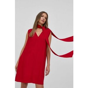 Šaty Victoria Beckham červená farba, mini, oversize vyobraziť