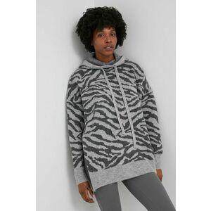 Vlnený sveter Answear Lab dámsky, šedá farba, teplý, vyobraziť