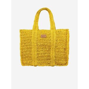 Žltá dámska plážová slamená taška BARTS vyobraziť