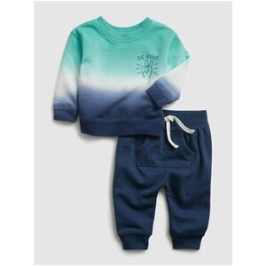 Baby teplákovka dip-dye outfit set Modrá vyobraziť