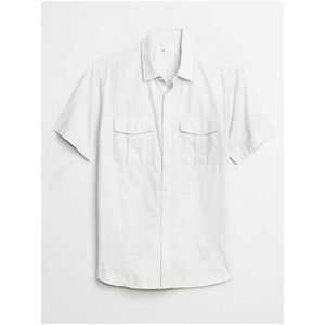 Košeľa short sleeve utility shirt Biela vyobraziť