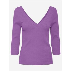 Tričká s dlhým rukávom pre ženy VERO MODA - fialová vyobraziť