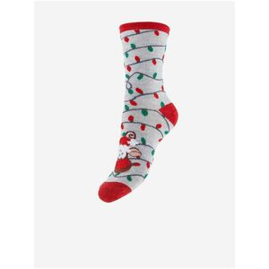 Svetlošedé vianočné ponožky Pieces Ellie vyobraziť