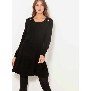 Mikinové a svetrové šaty pre ženy CAMAIEU - čierna vyobraziť