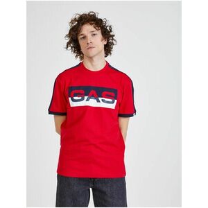 Červené pánske tričko s potlačou GAS Dharis vyobraziť