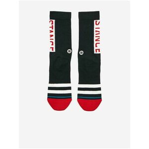 Červeno-biele pánske vzorované ponožky Stance OG vyobraziť