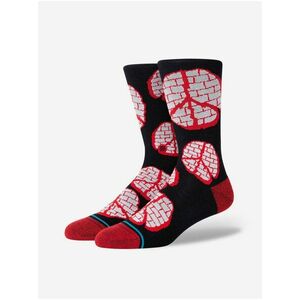 Červeno-čierne pánske vzorované ponožky Stance Rocksteady vyobraziť
