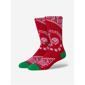 Červené pánske vzorované ponožky Stance Sriracha vyobraziť