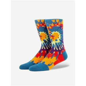 Modré pánske vzorované ponožky Stance Psych Rainbow vyobraziť