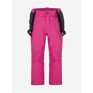 Ružové dievčenské zateplené softshellové nohavice LOAP Lomec vyobraziť