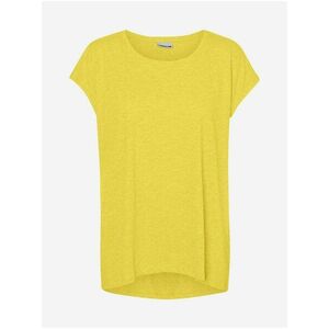 Žlté predĺžené basic tričko Noisy May Mathilde vyobraziť