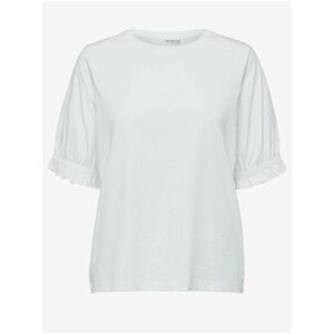 Biele tričko Selected Femme Lillliana vyobraziť