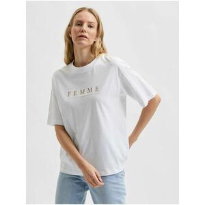 Biele tričko Selected Femme Myla vyobraziť