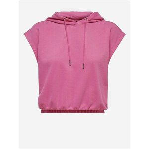 Ružová dámska mikinová vesta s kapucou ONLY Siva vyobraziť