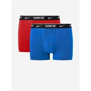 Sada dvoch pánskych boxeriek v červenej a modrej farbe Nike vyobraziť