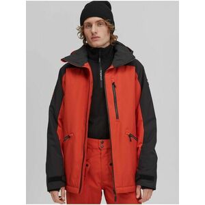 Čierno-tehlová pánska športová zimná bunda s kapucou O'Neill Diabase Jacket vyobraziť