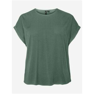Zelené basic tričko VERO MODA CURVE Bicca vyobraziť