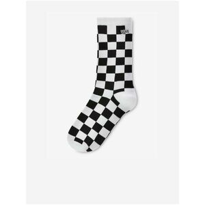 Čierno-biele dámske kockované ponožky VANS vyobraziť