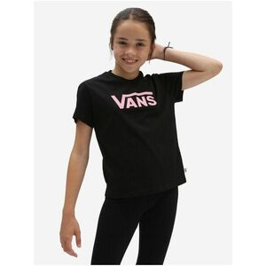 Čierne dievčenské tričko s potlačou VANS vyobraziť