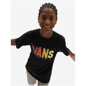 Čierne chlapčenské tričko s potlačou VANS vyobraziť