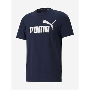Tmavomodré pánske tričko s potlačou Puma vyobraziť