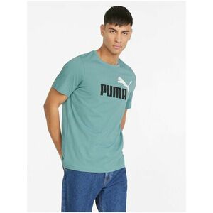 Tyrkysové pánske tričko s potlačou Puma vyobraziť