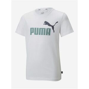 Biele chlapčenské tričko s potlačou Puma vyobraziť