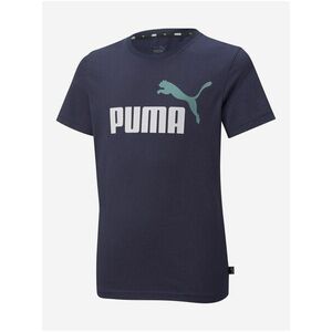 Tmavomodré chlapčenské tričko s potlačou Puma vyobraziť